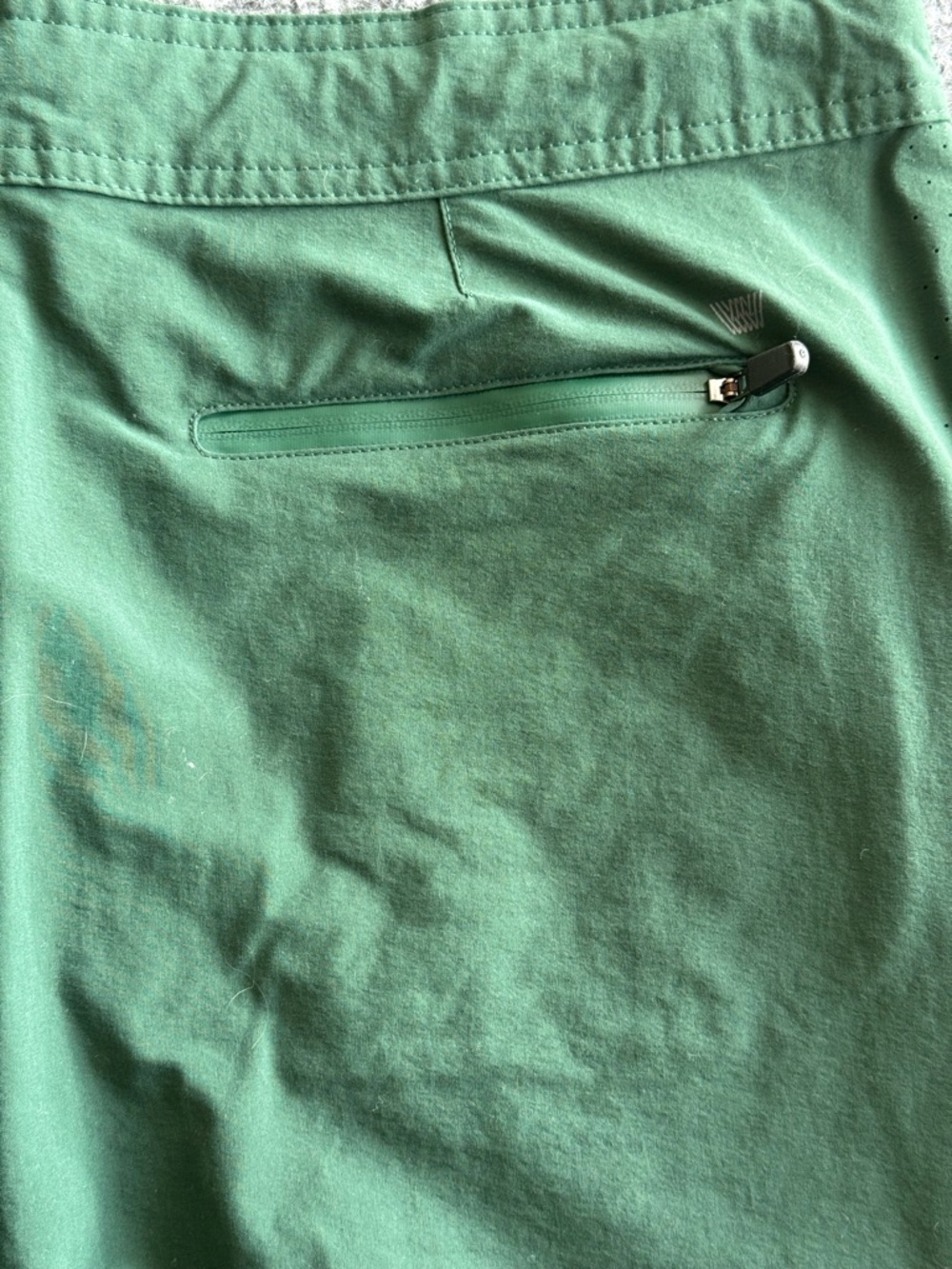 Mack Weldon Stretch Active Mens Shorts Hunter Green Zip POckets SMALL - Picture 5 of 11